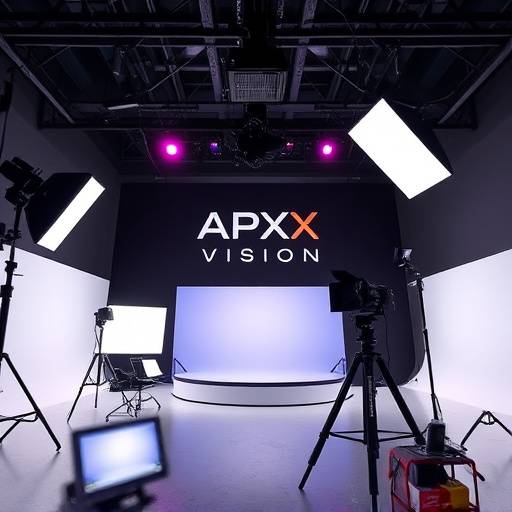 Interior of the Apex Vision Studios filming studio