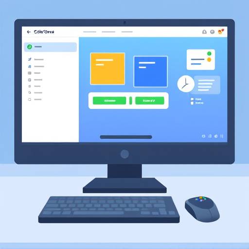 Screenshot from an animated explainer video demonstrating a software application